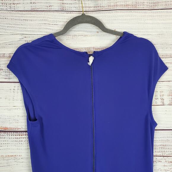 Narcisco Rodriguez Color Block Tiered Twee Dress Stretchy Silky Knit NWT Size XS - Picture 8 of 14